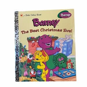A Little Golden Book Barney The Best Christmas Eve! First Edition 1997 Book